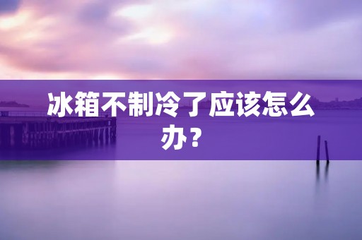 冰箱不制冷了应该怎么办? 冰箱不制冷了应该怎么办?