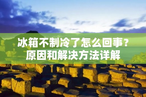 冰箱不制冷了怎么回事？原因和解决方法详解