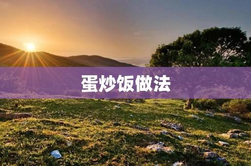 蛋炒饭做法:美味又简单的家常菜 蛋炒饭做法:美味又简单的家常菜