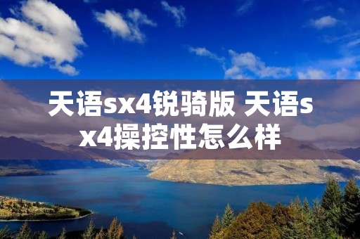 天语sx4锐骑版 天语sx4操控性怎么样