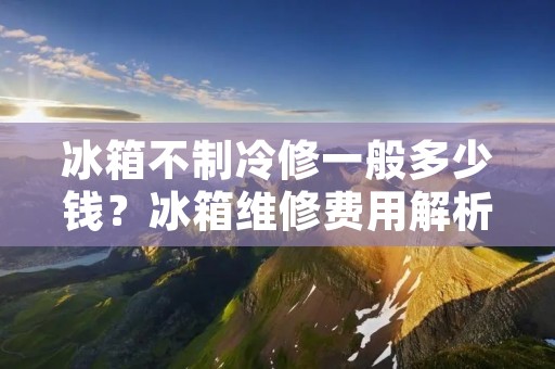 冰箱不制冷修一般多少钱？冰箱维修费用解析及注意事项