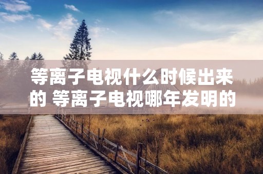 等离子电视什么时候出来的 等离子电视哪年发明的