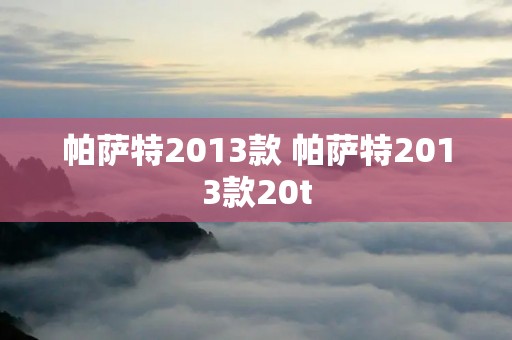 帕萨特2013款 帕萨特2013款20t 帕萨特2013款 帕萨特2013款20t