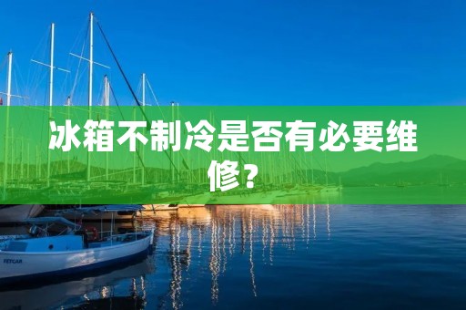 冰箱不制冷是否有必要维修? 冰箱不制冷是否有必要维修?