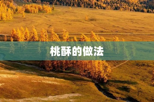 桃酥的做法：传统美味，让你回味无穷