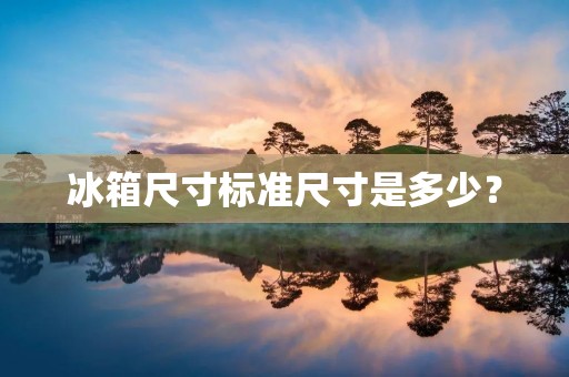 冰箱尺寸标准尺寸是多少? 冰箱尺寸标准尺寸是多少?