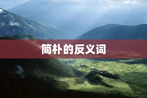简朴的反义词:奢华