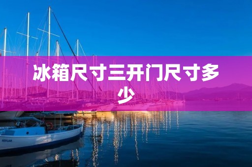 冰箱尺寸三开门尺寸多少 冰箱尺寸三开门尺寸多少