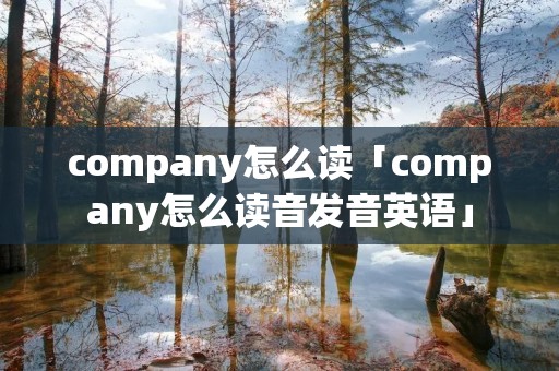 company怎么读「company怎么读音发音英语」 company怎么读「company怎么读音发音英语」