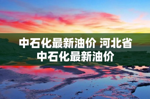中石化最新油价 河北省中石化最新油价