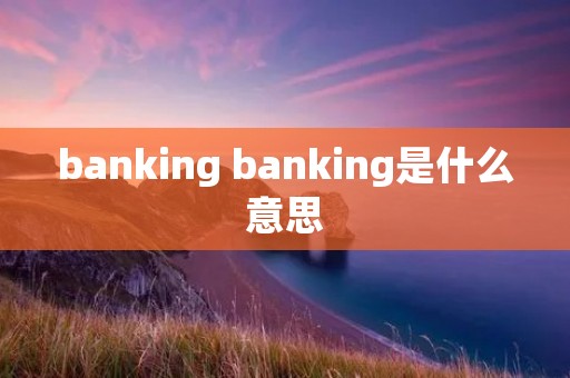 banking banking是什么意思