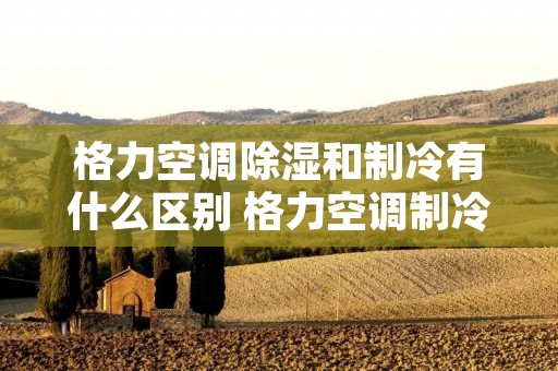 格力空调除湿和制冷有什么区别 格力空调制冷和除湿模式有什么区别
