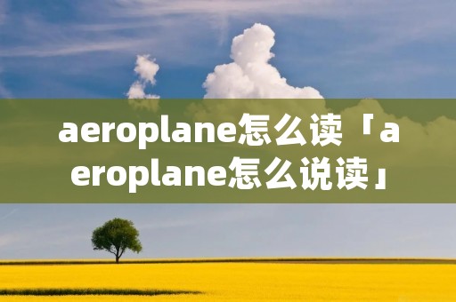 aeroplane怎么读「aeroplane怎么说读」