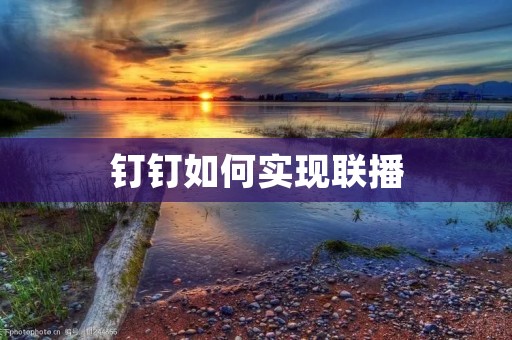 钉钉如何实现联播:提高企业内部沟通效率的利器