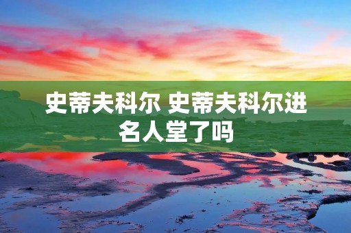 史蒂夫科尔 史蒂夫科尔进名人堂了吗