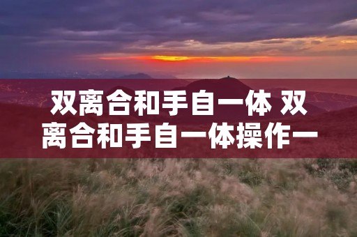 双离合和手自一体 双离合和手自一体操作一样吗