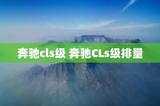 奔驰cls级 奔驰CLs级排量