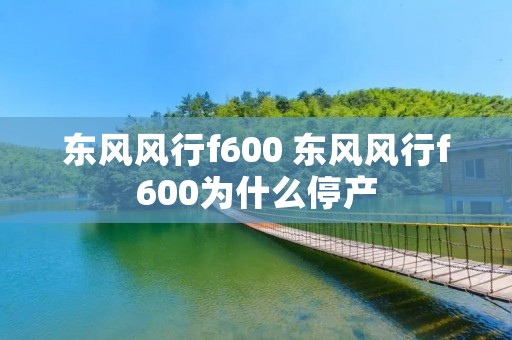 东风风行f600 东风风行f600为什么停产
