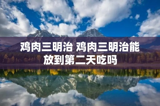 鸡肉三明治 鸡肉三明治能放到第二天吃吗