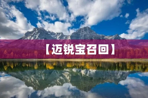 【迈锐宝召回】:一场关乎消费者安全的行动 【迈锐宝召回】:一场关乎消费者安全的行动
