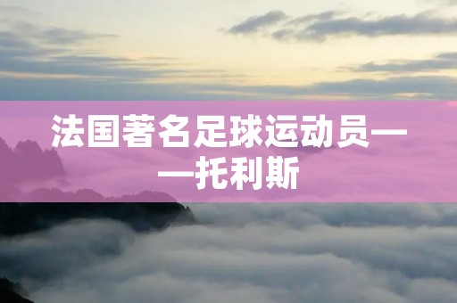 法国著名足球运动员——托利斯