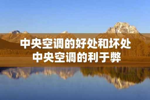 中央空调的好处和坏处 中央空调的利于弊