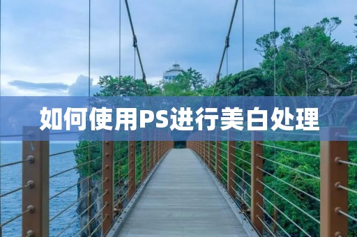如何使用PS进行美白处理