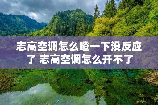 志高空调怎么噔一下没反应了 志高空调怎么开不了