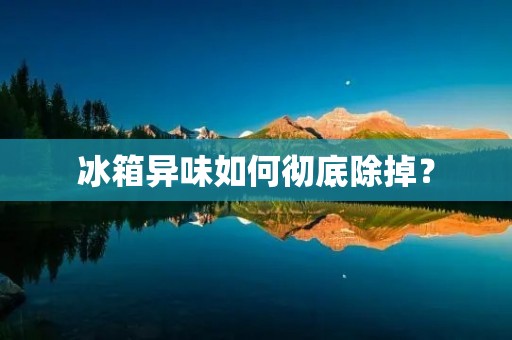 冰箱异味如何彻底除掉？