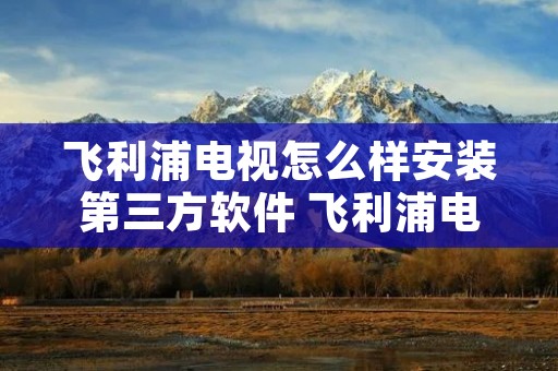 飞利浦电视怎么样安装第三方软件 飞利浦电视最新安装第三方软件方法 飞利浦电视怎么样安装第三方软件 飞利浦电视最新安装第三方软件方法