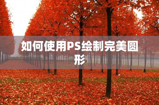 如何使用PS绘制完美圆形