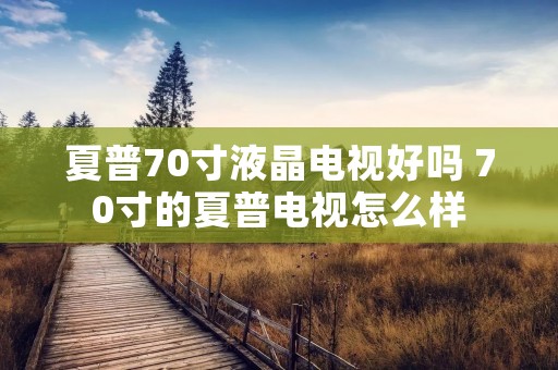 夏普70寸液晶电视好吗 70寸的夏普电视怎么样