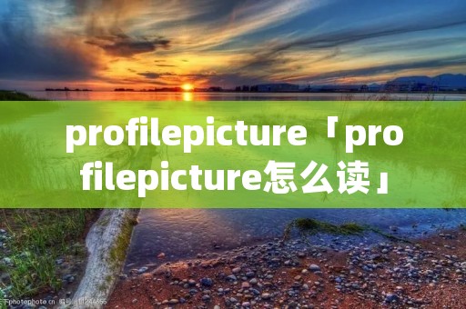 profilepicture「profilepicture怎么读」