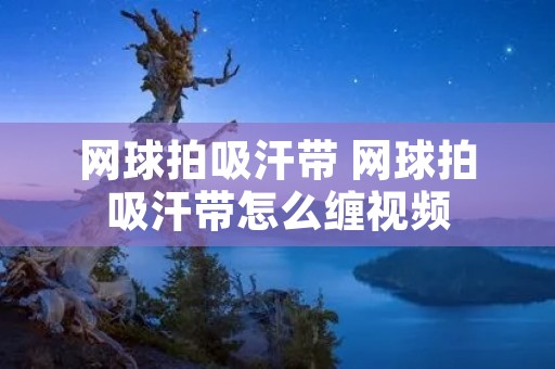 网球拍吸汗带 网球拍吸汗带怎么缠视频