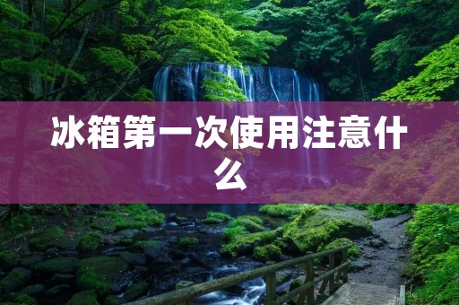 冰箱第一次使用注意什么 冰箱第一次使用注意什么