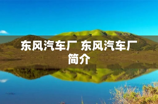 东风汽车厂 东风汽车厂简介