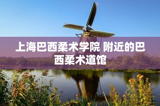 上海巴西柔术学院 附近的巴西柔术道馆