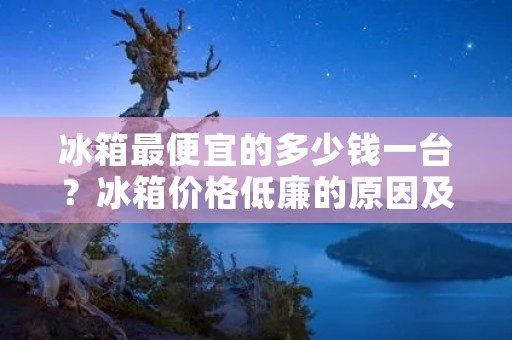 冰箱最便宜的多少钱一台？冰箱价格低廉的原因及购买建议