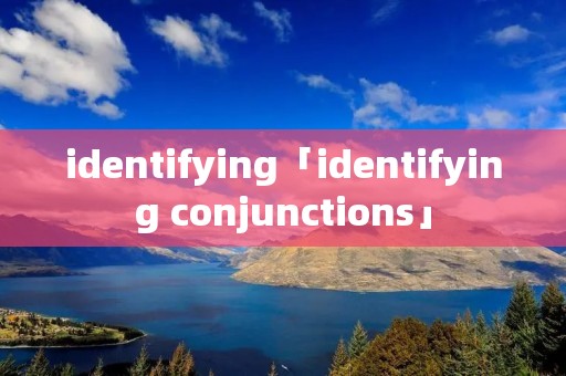 identifying「identifying conjunctions」