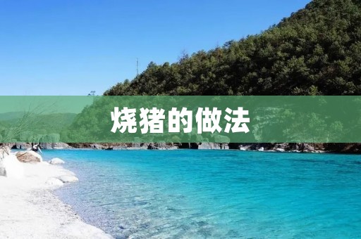 烧猪的做法