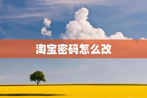 淘宝密码怎么改：有效保护账户安全的方法