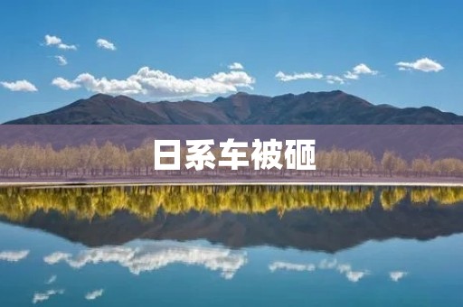 日系车被砸：车主心情犹如晴天霹雳