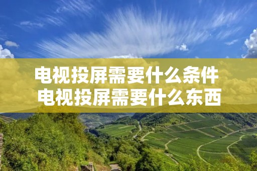 电视投屏需要什么条件 电视投屏需要什么东西 电视投屏需要什么条件 电视投屏需要什么东西
