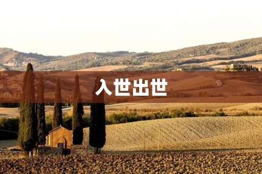入世出世:探索人生的两种选择