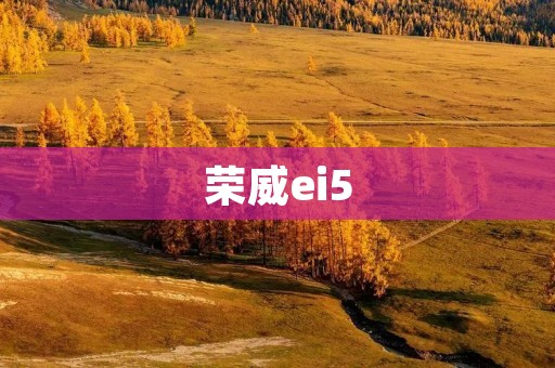 荣威ei5：打造智能电动豪华轿车