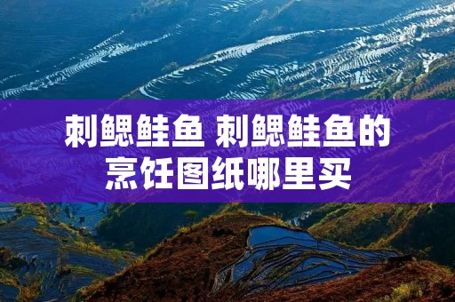 刺鳃鲑鱼 刺鳃鲑鱼的烹饪图纸哪里买