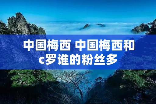 中国梅西 中国梅西和c罗谁的粉丝多 中国梅西 中国梅西和c罗谁的粉丝多