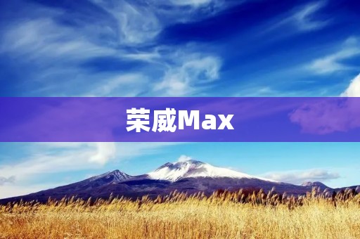 荣威Max:豪华时尚与卓越性能的完美融合 荣威Max:豪华时尚与卓越性能的完美融合