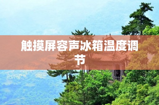 触摸屏容声冰箱温度调节：让您的食物保持最佳状态