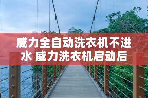 威力全自动洗衣机不进水 威力洗衣机启动后不进水